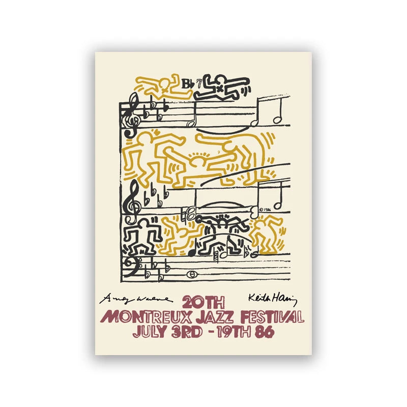 Tableau Pop Art Keith Haring