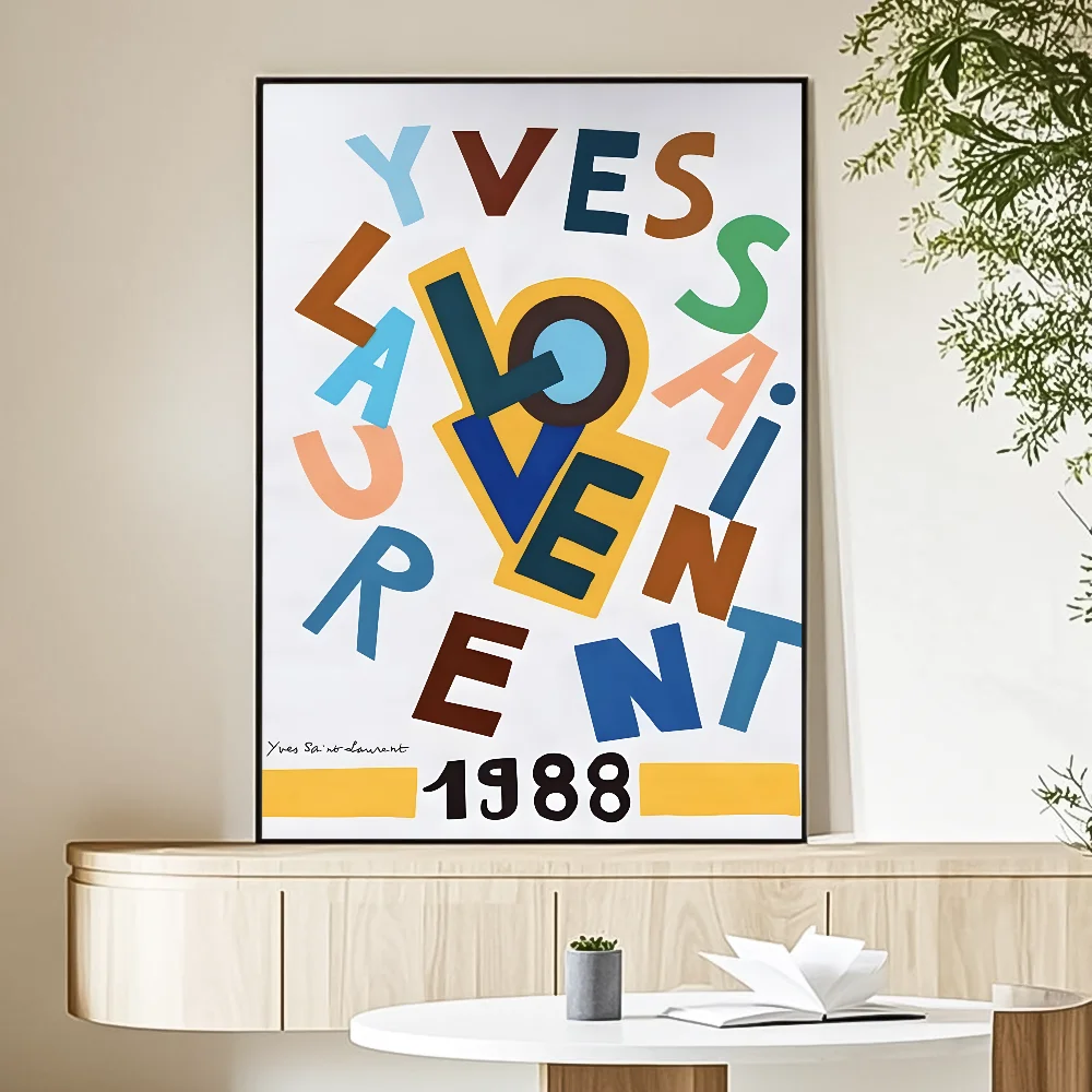Tableau Logo Yves Saint Laurent Pop Art