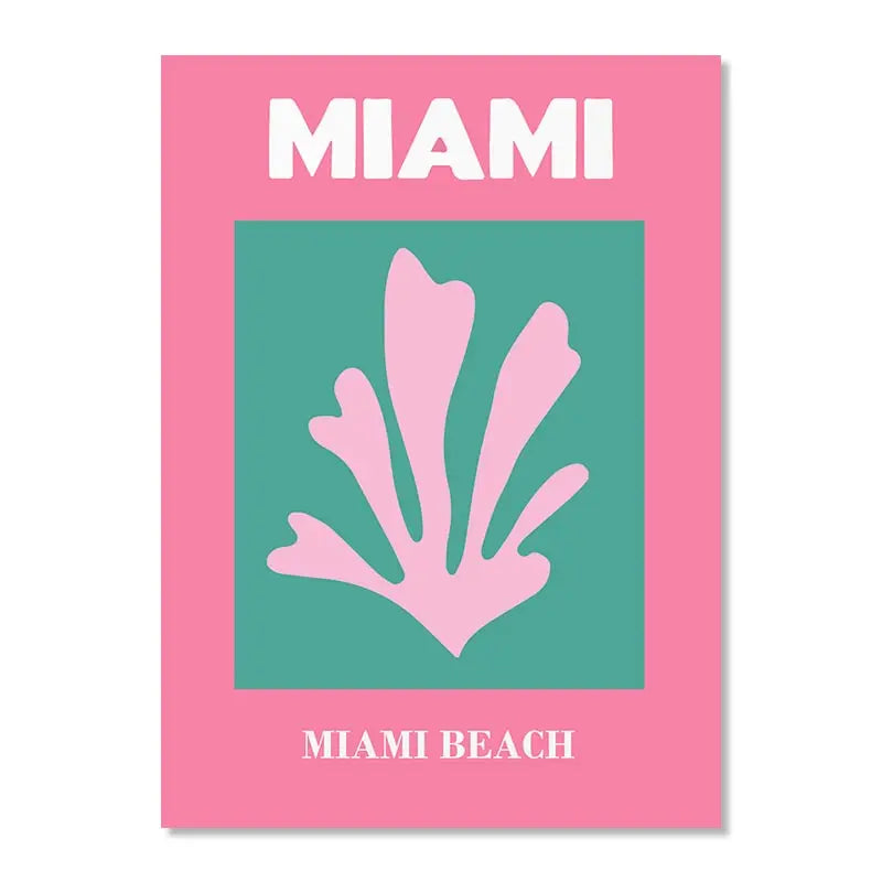 Tableau Vintage Plages Pastel