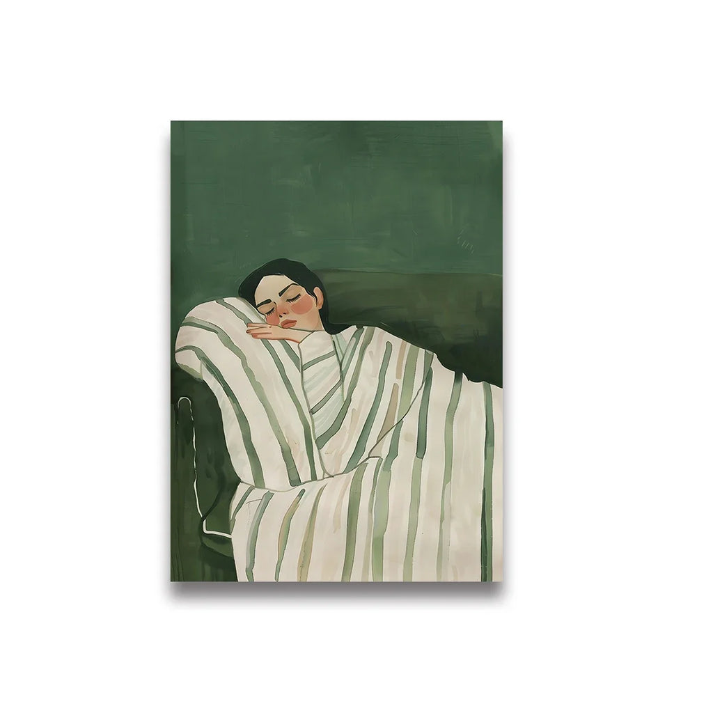 Tableau Femme Minimaliste Livre