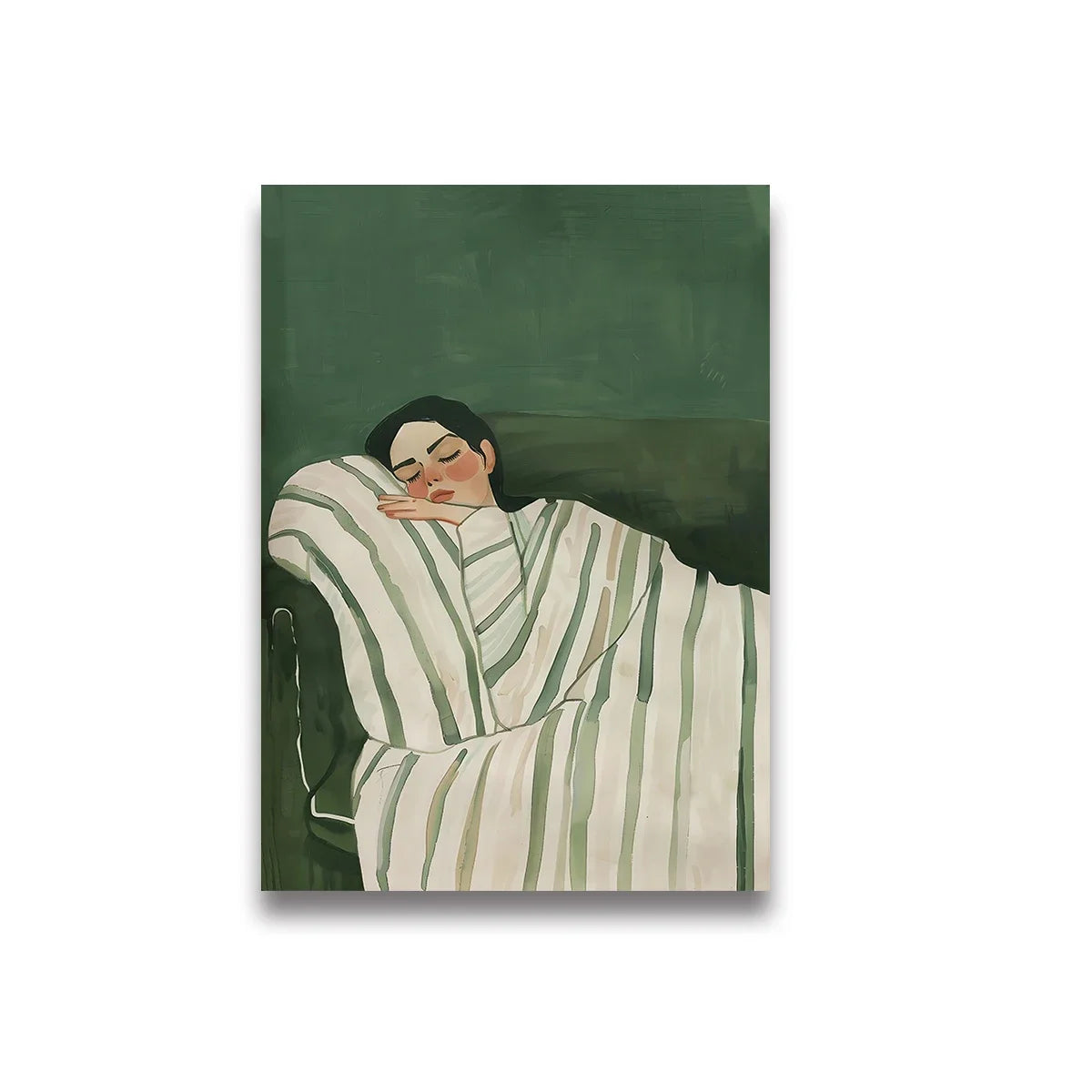 Tableau Femme Minimaliste Livre