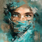 Tableau Expressionniste Portrait Abstrait