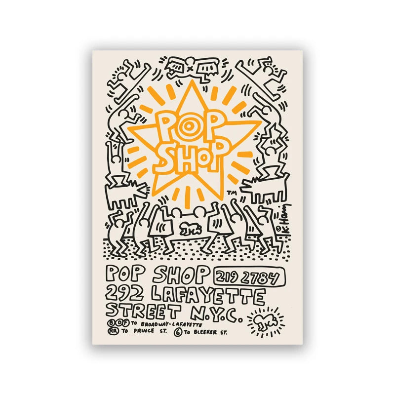 Tableau Pop Art Keith Haring