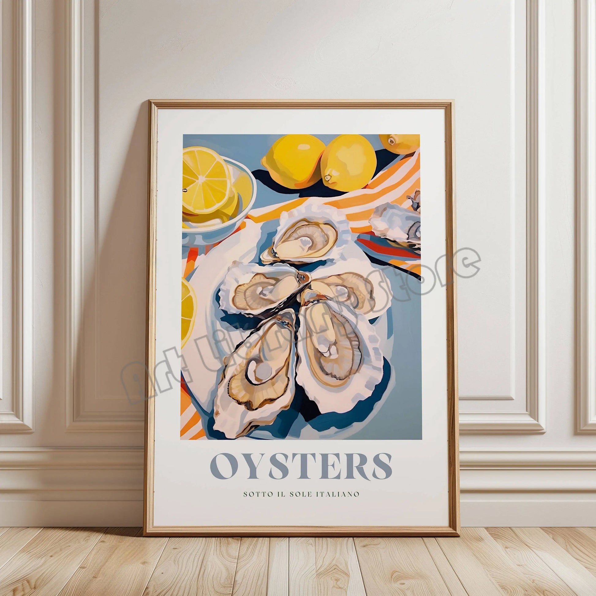 Tableau Huîtres Citron