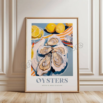 Tableau Huîtres Citron