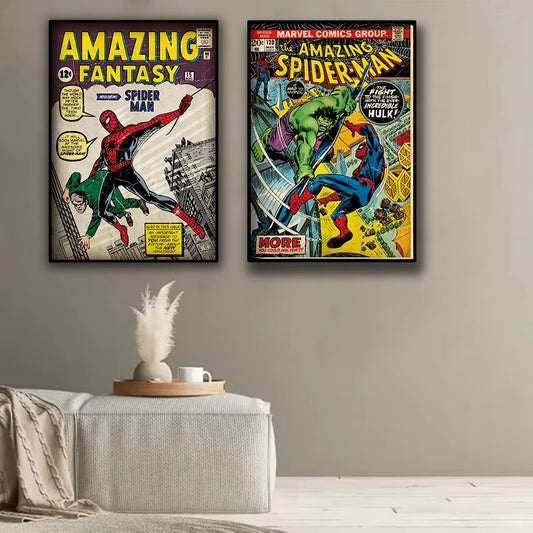 Tableau Spider-Man Comic Vintage