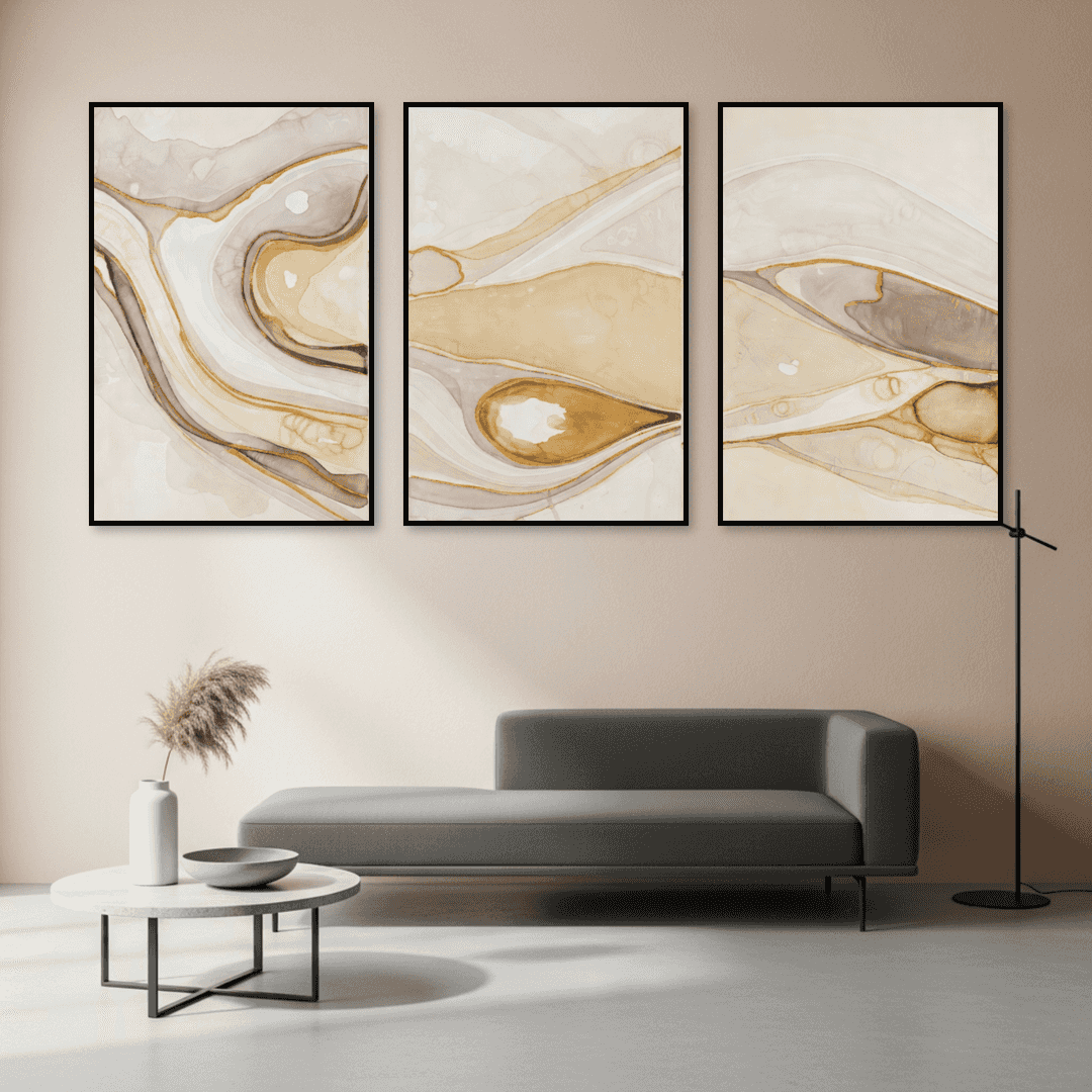 Tableau Beige et Marron